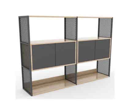 FLAT METAL AKSAMLI DOLAP 160x120