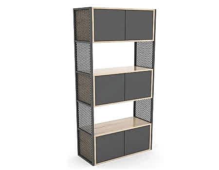 FLAT METAL AKSAMLI DOLAP 80X190