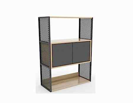 FLAT METAL AKSAMLI DOLAP 80X120